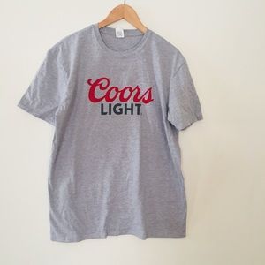 Gildan XL grey T-shirt coors light